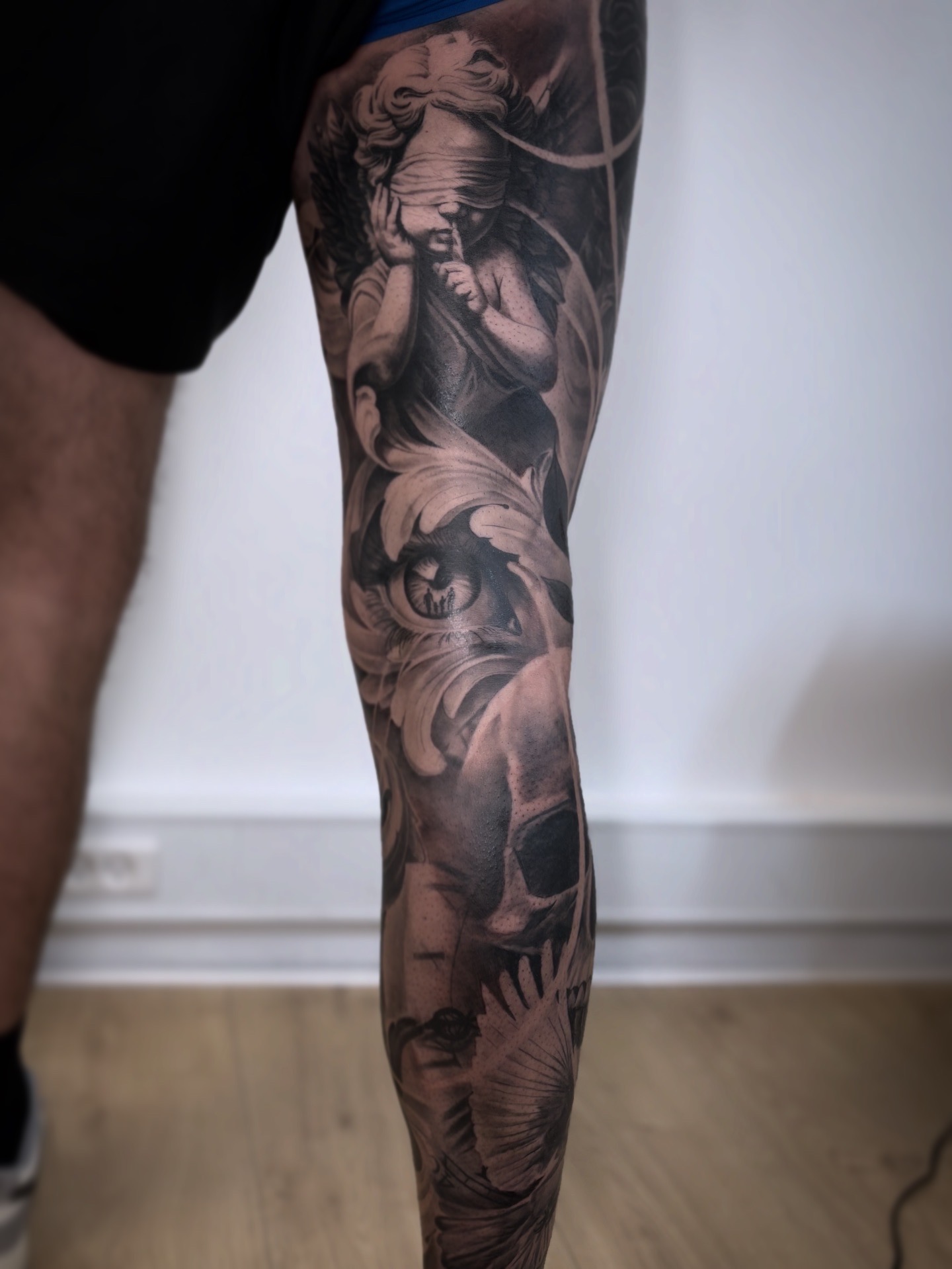 Realistisk tatovering udført hos TM Tattoo Studio i Kjellerup